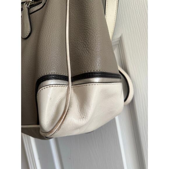 Coach Laura Spectator Taupe Leather Tote - Picture 3 of 6